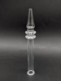 Clear Quartz One Piece Dab Straw-Avernic Smoke Shop