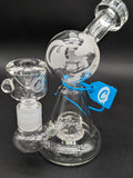 Cookies Globe Glass Water Pipe | 6.5"-Avernic Smoke Shop