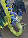 Crushed Opal Dragon Sculpture Dab Rig - Mako Glass-Avernic Smoke Shop