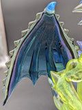 Crushed Opal Dragon Sculpture Dab Rig - Mako Glass-Avernic Smoke Shop