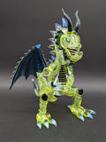 Crushed Opal Dragon Sculpture Dab Rig - Mako Glass-Avernic Smoke Shop