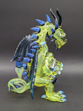 Crushed Opal Dragon Sculpture Dab Rig - Mako Glass-Avernic Smoke Shop