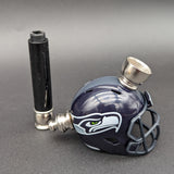 Football Helmet Metal Smoking Pipes-Avernic Smoke Shop