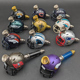 Football Helmet Metal Smoking Pipes-Avernic Smoke Shop