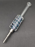 Freezable Glycerin Dab Straw w/ Stainless Steel Tip | 8.25"-Avernic Smoke Shop