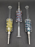 Freezable Glycerin Dab Straw w/ Stainless Steel Tip | 8.25"-Avernic Smoke Shop