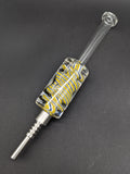 Freezable Glycerin Dab Straw w/ Stainless Steel Tip | 8.25"-Avernic Smoke Shop