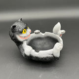 Fujima Trippy Tuxedo Cat Polystone Ashtray - Avernic Smoke Shop
