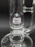 Greek Glass Threeline to 360 Grid Cap Tube w/ Opal-Avernic Smoke Shop