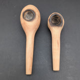 Hand Carved Wooden Pipes w/ Metal Screen-Avernic Smoke Shop