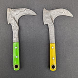 Hatchet Scythe Damascus Steel Dab Tool 3.5"-Avernic Smoke Shop