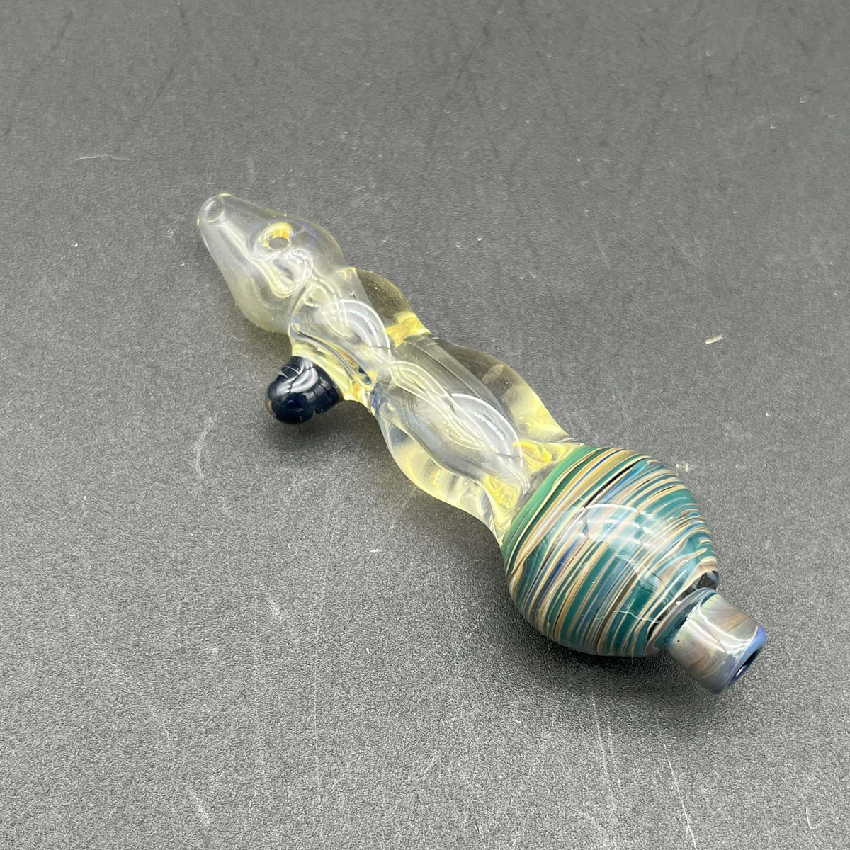 絶版‼️ Dafy Hagai Golden Showers Heady Glass Dab Straws - By Homie G Glass – Avernic Smoke Shop