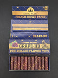 King Palm French Brown Papers 1 1/4 - Grape-Avernic Smoke Shop