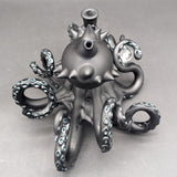 Mako Glass 10mm Opal Eyes Octopus Sculpture Dab Rig-Avernic Smoke Shop