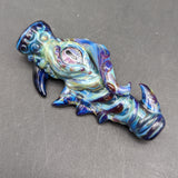 Mako Glass Sea Monster Chillum Pipe #2-Avernic Smoke Shop