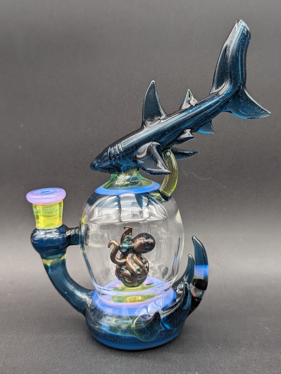 Mako Glass Shark + Octopus Blooper Dab Rig – Avernic Smoke Shop