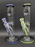 Midnight Glass 12" 9mm Straight Tube Bong-Avernic Smoke Shop