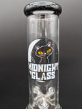 Midnight Glass 18" Worked Dual Perc Bong-Avernic Smoke Shop