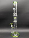 Midnight Glass 18" Worked Dual Perc Bong-Avernic Smoke Shop