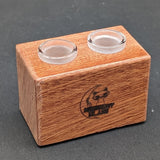 Midnight Glass - 2 Piece Wooden 18mm Slide Holders-Avernic Smoke Shop