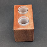 Midnight Glass - 2 Piece Wooden 18mm Slide Holders-Avernic Smoke Shop