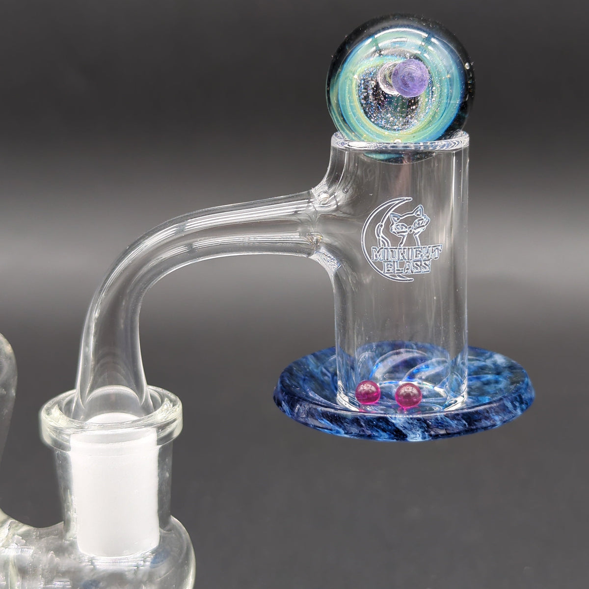 Midnight Quartz Blender Banger Set w/ Marble 14mm Avernic Smoke Shop