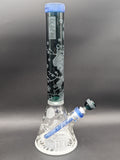 Milkyway Glass "Femme Samurai" 16″ Beaker Bong-Avernic Smoke Shop