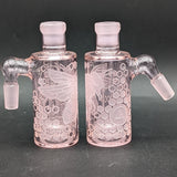 Milkyway Glass "Bee Hive" Wet Ash Catcher 14mm - Pink-Avernic Smoke Shop