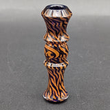 Mothership Glass "Tiger Safari" Chillum-Avernic Smoke Shop