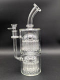 Pulsar 60-Arm Glass Water Pipe | 11" | 14mm-Avernic Smoke Shop