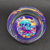 Pulsar Design Series Round Glass Ashtray | 3.4" | Assorted Designs-Avernic Smoke Shop