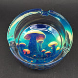 Pulsar Design Series Round Glass Ashtray | 3.4" | Assorted Designs-Avernic Smoke Shop