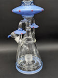 Pulsar Far-Out Visitors Recycler Glass Water Pipe | 17.25"-Avernic Smoke Shop