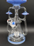 Pulsar Far-Out Visitors Recycler Glass Water Pipe | 17.25"-Avernic Smoke Shop