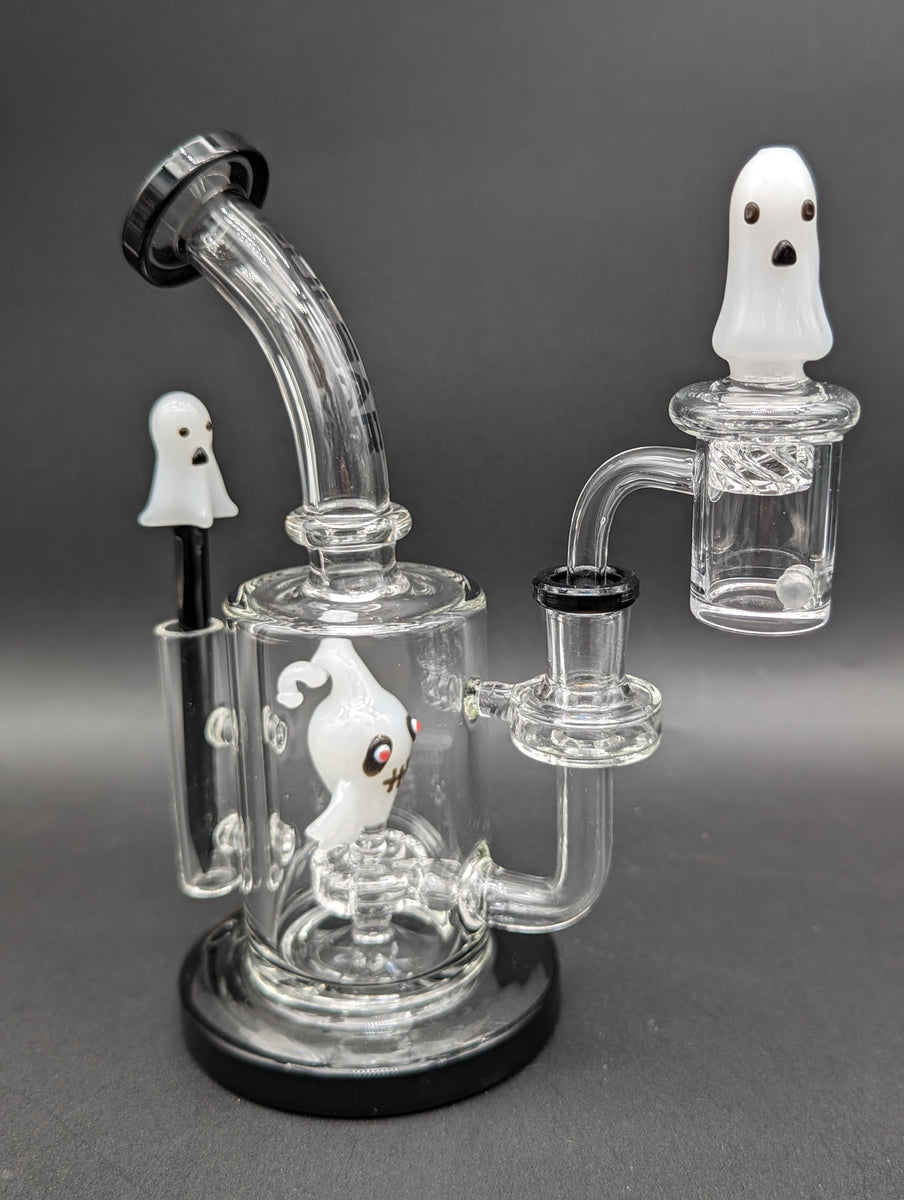 Pulsar Haunted Ghosts Glass Dab Rig Set | 8