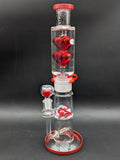 Pulsar Hidden Hearts Stackable Glycerin Bong | 13.75"-Avernic Smoke Shop