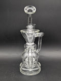 Pulsar Kicked Back Glass Recycler Rig | 7.5"-Avernic Smoke Shop