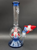 Pulsar Rocketship Glass Water Pipe | 12"-Avernic Smoke Shop