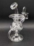 Pulsar Super Ball Style 3-Arm Recycler Glass Dab Rig | 7.75"-Avernic Smoke Shop