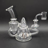 Pulsar Tea Pot Glass Recycler Rig | 7.75"-Avernic Smoke Shop
