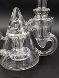 Pulsar Tea Pot Glass Recycler Rig | 7.75"-Avernic Smoke Shop