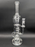 Pulsar Twister Glass Recycler Water Pipe | 14.5"-Avernic Smoke Shop