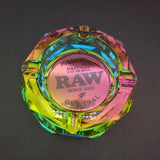 RAW Crystal Ashtray - Rainbow Prism-Avernic Smoke Shop