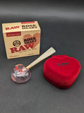 RAW Glass Rose Heart Cone Holder-Avernic Smoke Shop