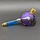 Football Helmet Metal Smoking Pipes-Avernic Smoke Shop
