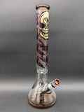 RVD Glass Skull Invasion Beaker Bong-Avernic Smoke Shop
