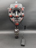 Scary Purge Light Up Gas Mask & Acrylic Water Pipe Set | 8"-Avernic Smoke Shop