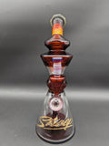 Sheep Glass Heady Worked Dab Rig w/ Galaxy Marbles-Avernic Smoke Shop