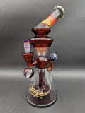 Sheep Glass Heady Worked Dab Rig w/ Galaxy Marbles-Avernic Smoke Shop