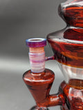 Sheep Glass Heady Worked Dab Rig w/ Galaxy Marbles-Avernic Smoke Shop